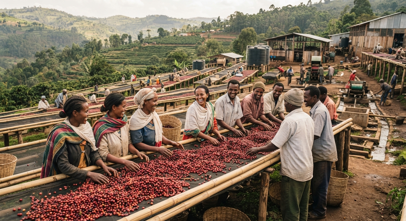 Ethiopian agricultural landscape